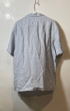 Load image into Gallery viewer, Adolfo Dominguez Mens Light Blue Short Sleeve Collared Button-Up Shirt Size XL