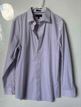 Load image into Gallery viewer, Banana Republic Mens Multicolor Micro Check Print Slim-Fit Dress Shirt Size L