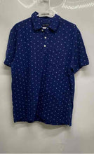 Load image into Gallery viewer, Banana Republic Mens Blue Cotton Short Sleeve Collared Golf Polo Shirt Size L