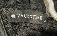Load image into Gallery viewer, Valentine Womens Black Lace Sleeveless Surplice Neck One-Piece Bodysuit Size M