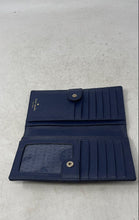Load image into Gallery viewer, Kate Spade Womens Haven Lane Stacy Blue Glitter Dot Leather Bifold Wallet