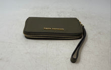 Load image into Gallery viewer, Michael Kors Womens Dark Green Saffiano Leather ID Window Zip-Around Wallet