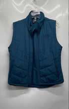 Load image into Gallery viewer, The North Face Womens Blue Sleeveless Mock Neck Full-Zip Puffer Vest Size M