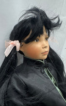 Load image into Gallery viewer, Black Hair Brown Eyes Porcelain Doll In Multicolor Removable Outfits