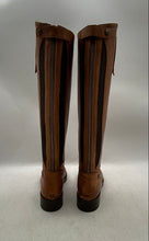 Load image into Gallery viewer, Emanuele Castro Womens Brown Leather Back-Zip Knee High Riding Boots Size EUR 38