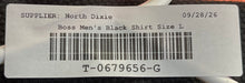 Load image into Gallery viewer, Boss Mens Black Short Sleeve Crew Neck Regular Fit Pullover T-Shirt Size Large