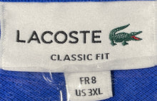 Load image into Gallery viewer, Lacoste Mens Blue Cotton Short Sleeve Collared Classic Fit Polo Shirt Size 3XL