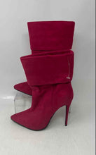 Load image into Gallery viewer, Eternal Womens Pink Suede Pointed Toe Stiletto Heel Ankle Booties Size EU 36