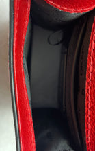 Load image into Gallery viewer, DKNY Womens Elissa Red Leather Charm Adjustable Strap Mini Crossbody Bag