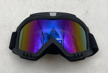 Load image into Gallery viewer, MXJ-Gear Unisex Black And Blue Motorcycle Helmet Size L With Goggles