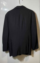 Load image into Gallery viewer, Donna Karan Mens Black Long Sleeve Notch Lapel Three-Button Blazer No Size