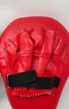 Load image into Gallery viewer, Red Boxing Pads Curved Focus Punching Mitts For Training Martial Arts Set 2 Pcs