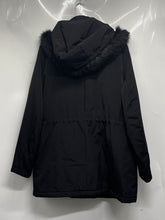 Load image into Gallery viewer, Forecaster Of Boston Womens Black Long Sleeve Snap Front Hooded Jacket Size M