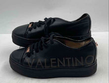 Load image into Gallery viewer, Authentic Valentino Womens Dalia Black Leather Sneakers Shoes Size 6 Damaged