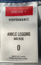Load image into Gallery viewer, Express Womens Blue Distressed Ripped Stretch + Mid Rise Jegging Jeans Size 0