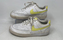 Load image into Gallery viewer, Nike Womens Court Vision Low CD5434-109 White Yellow Sneaker Shoes Size 8
