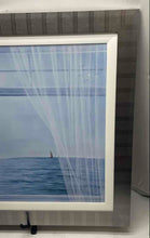 Load image into Gallery viewer, Wall Hanging Home Decor Framed Blue Ocean Window Scene Art Painting