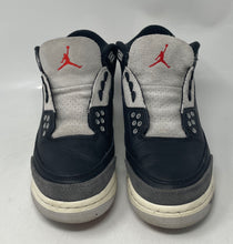 Load image into Gallery viewer, Authentic Nike Boys Air Jordan 3 Retro Gray Black Sneakers Shoes Sz 7Y No Laces