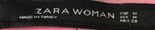 Load image into Gallery viewer, Zara Womens Pink Back Slit Side Zip Straight & Pencil Skirt Size Medium