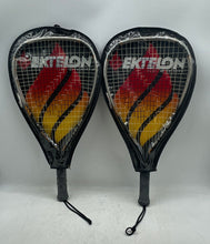 Load image into Gallery viewer, Pair Of Ektelon Play With Fire Destroyer Racquetball Rackets With Case