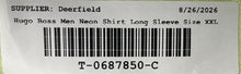 Load image into Gallery viewer, Hugo Boss Mens Neon Cotton Collared Long Sleeve Button-Up Shirt Size XXL