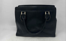 Load image into Gallery viewer, Michael Kors Womens Mott Black Leather Double Handle Inner Pocket Satchel Bag