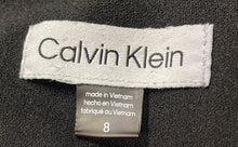 Load image into Gallery viewer, Calvin Klein Womens Black Sleeveless V-Neck Waist Tie One-Piece Jumpsuit Size 8