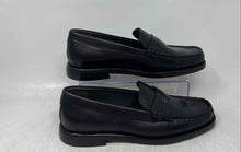 Load image into Gallery viewer, Franco Sarto Womens Yulisa Black Leather Moc Toe Slip-On Loafer Shoes Size 8.5M