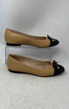 Load image into Gallery viewer, Aldo Womens Krishelle-In Beige Black Leather Slip-On Ballet Flats Size 8