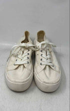 Load image into Gallery viewer, A New Day Womens White Lace-Up Low Top Round Toe Sneaker Shoes Size 7.5