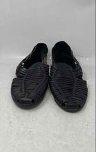Load image into Gallery viewer, Zara Mens Black Leather Round Toe Slip-On Fisherman Sandals Size EUR 42