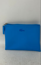 Load image into Gallery viewer, Lacoste x Turkish Airlines Womens Blue Amenity Cosmetic Toiletry Pouch Wallet