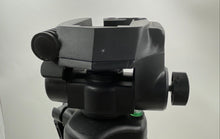 Load image into Gallery viewer, Ambico Black Silver Adjustable Pan Handle Quick Release Portable Tripod