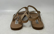 Load image into Gallery viewer, Steve Madden Womens Marisa Beige Rhinestone Studded Slingback Sandals Size 8.5M