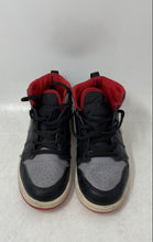 Load image into Gallery viewer, Nike Kids Air Jordan 1 Mid DQ8424-006 Gray Black Lace-Up Sneaker Shoes Size 1Y