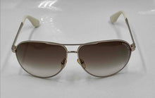 Load image into Gallery viewer, Authentic Marc by Marc Jacobs Women's Gold-Tone White Aviator Sunglasses