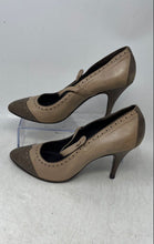 Load image into Gallery viewer, Coop Barneys Womens Dark Beige Leather Slip-On Pump Heels Size 39.5