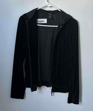 Load image into Gallery viewer, Express Womens Black Welt Pocket Long Sleeve Hooded Full-Zip Jacket Size M
