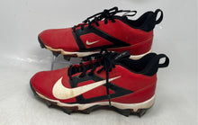 Load image into Gallery viewer, Nike Mens Alpha Menace 4 Shark Red Black White Lace-Up Football Cleats Size 7