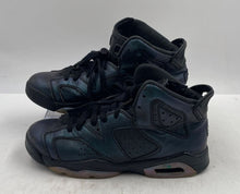 Load image into Gallery viewer, Authentic Nike Kids Jordan 6 Retro Blue Black Sneaker Shoes Size 6.5Y Worn