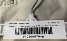 Load image into Gallery viewer, Tommy Hilfiger Mens Light Khaki Straight Leg Chino Pants Size 0