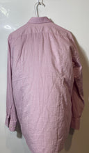 Load image into Gallery viewer, Hugo Boss Mens Pink Geometric Print Cotton Long Sleeve Dress Shirt Sz 15.5 32/33