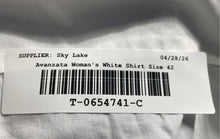 Load image into Gallery viewer, Avanzata Mens White Collared Regular Fit Long Sleeve Dress Shirt Size 42