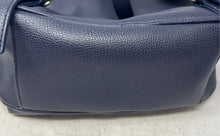 Load image into Gallery viewer, Tommy Hilfiger Womens Dark Blue Leather Adjustable Shoulder Strap Mini Backpack