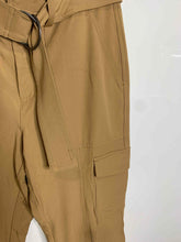 Load image into Gallery viewer, Banana Republic Womens Dark Khaki Flat Front Pockets Belted Cargo Pants Size 6