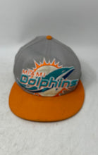 Load image into Gallery viewer, New Era Mens Gray Miami Dolphins Adjustable NFL Baseball Cap One Size