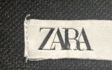 Load image into Gallery viewer, Zara Womens Black Flat Front Stretch Pockets Tapered Leg Ankle Pants Size M