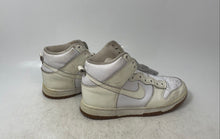 Load image into Gallery viewer, Nike Womens Dunk High White Beige Sneaker Shoes Size 6 No Laces No Insole