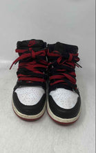Load image into Gallery viewer, Nike Unisex Kids Air Jordan 1 High OG FD1412-106 Black Red Sneakers Shoes Sz 2Y