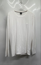 Load image into Gallery viewer, Hugo Boss Mens White Crew Neck Long Sleeve Pullover T-Shirt Size Large